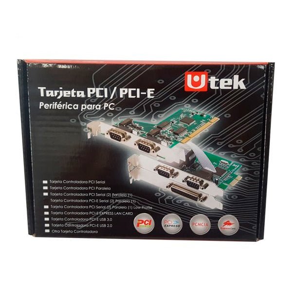Tarjeta PCI Express 2 Puertos Seriales Utek UT - PCIESR