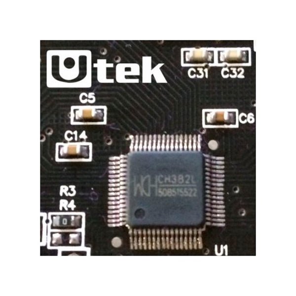 Tarjeta PCI Express Paralela Doble Bracket Utek UT - 2PCIESP
