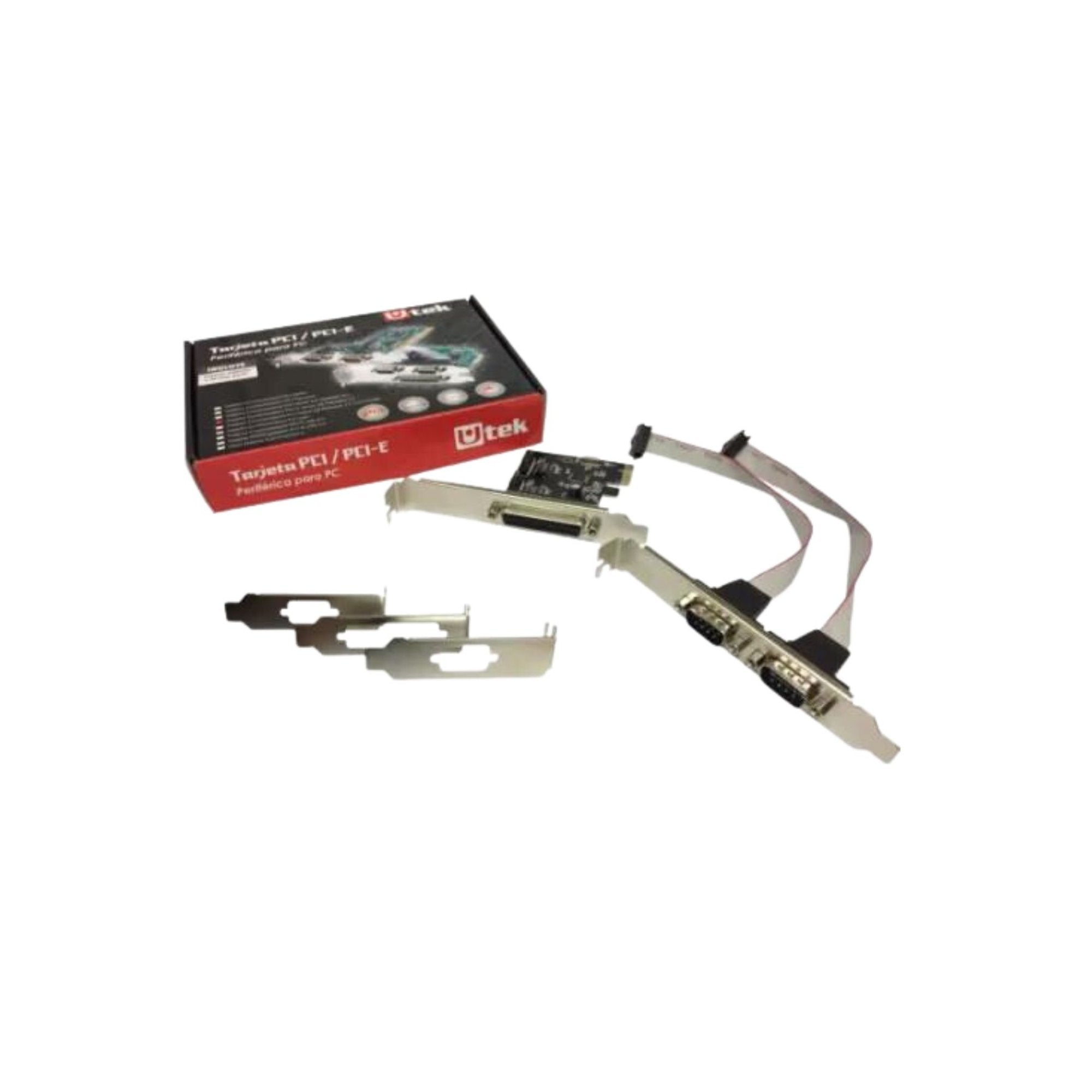 Tarjeta PCI Express Paralela Doble Bracket Utek UT - 2PCIESP