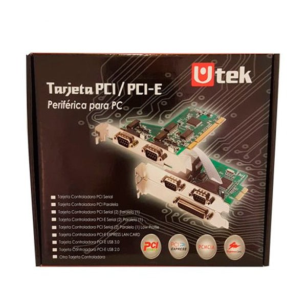 Tarjeta PCIe Gigabit Ethernet 100/1000 Utek UT - 2PCIELAN