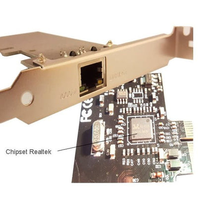 Tarjeta PCIe Gigabit Ethernet 100/1000 Utek UT - 2PCIELAN