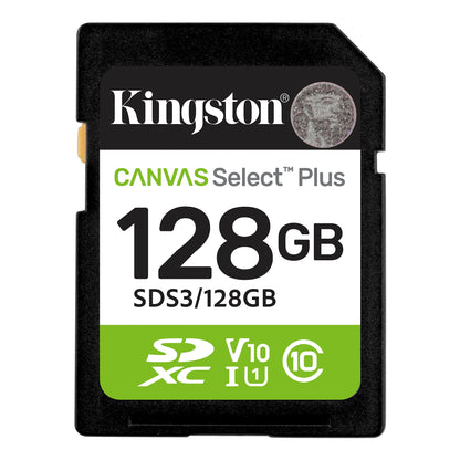 Tarjeta SD Kingston Canvas Select Plus 128GB 150MB/s