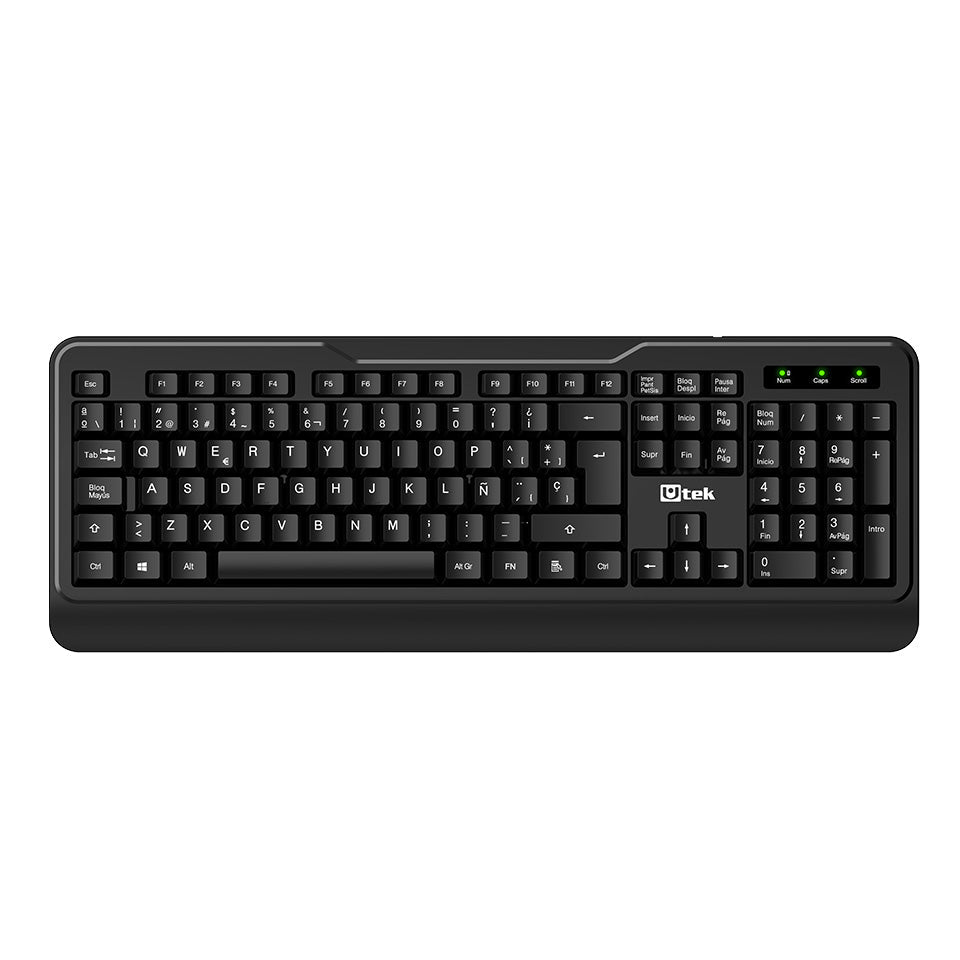 Teclado Inalambrico USB 2.4GHz UT-KBW700 PC Laptop