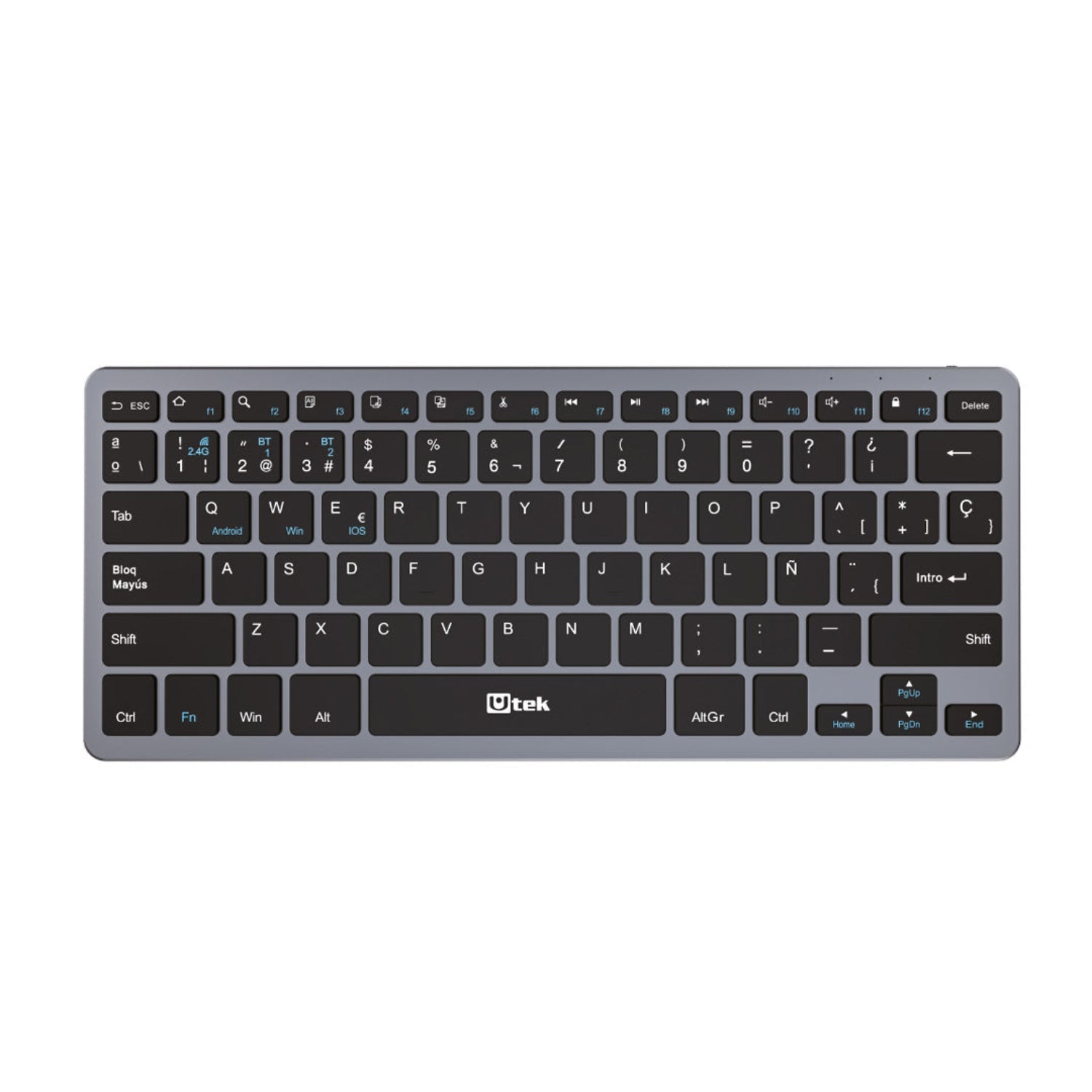 Teclado inalámbrico UTEK UT‑KBBT2100 multi dispositivo