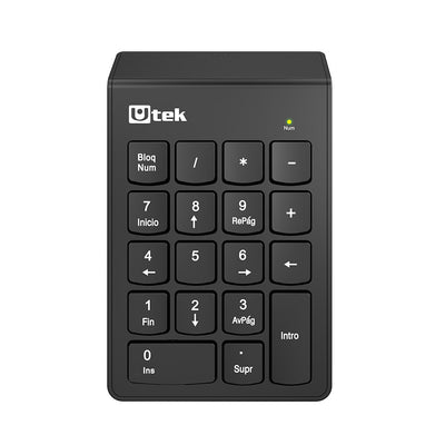 Teclado Numerico Inalambrico UT-KBN1200W PC Laptop