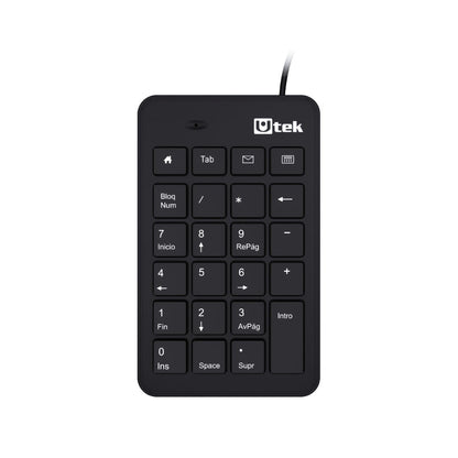 Teclado Numérico USB Multimedia 23 Teclas Utek UT - KBN700U