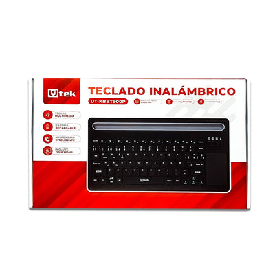 Teclado Recargable Con Touchpad UT - KBBT900P Smart TV TabletUtekItems Digital Spa – Tecnología, Hogar y Fitness en un solo lugar