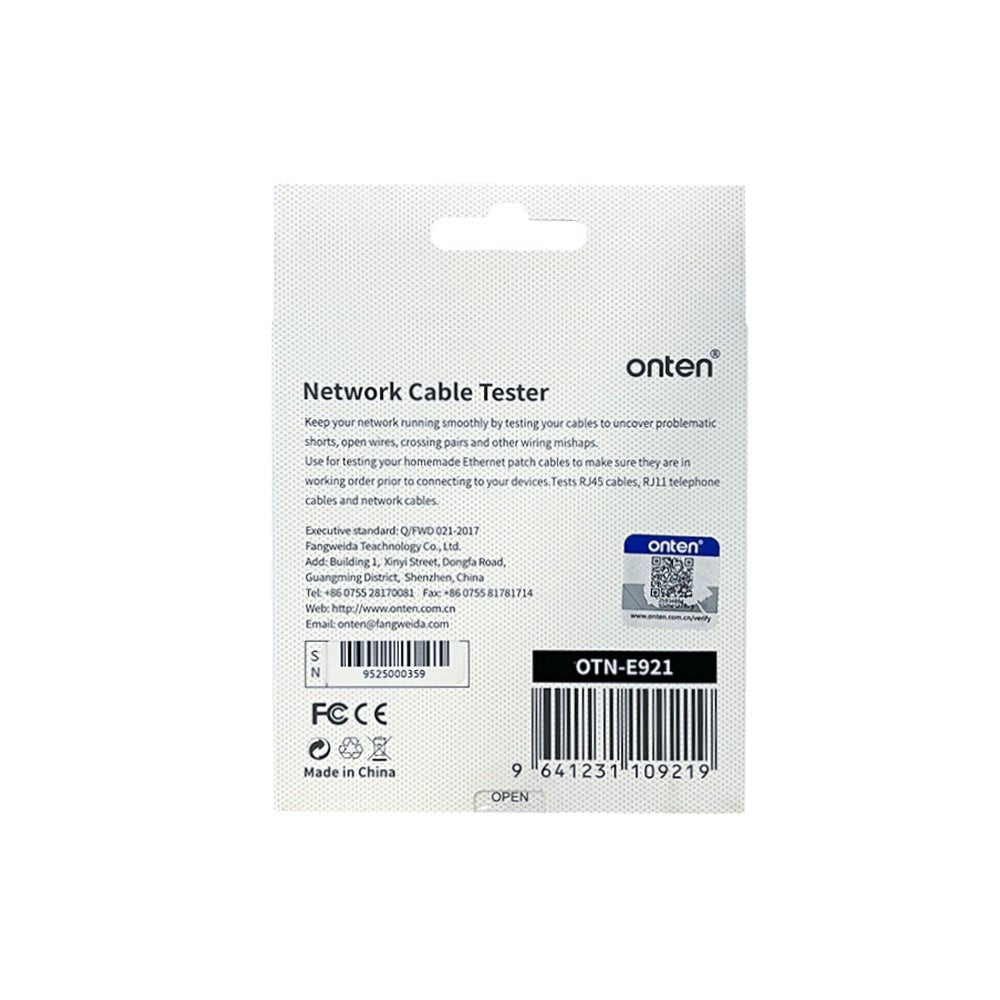 Tester de Red RJ45 Oten OTN - E921 Profesional