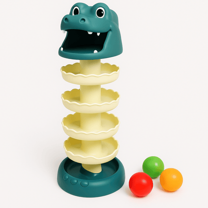 Torre de Pelotas para Bebé Tobogán Espiral Cocodrilo