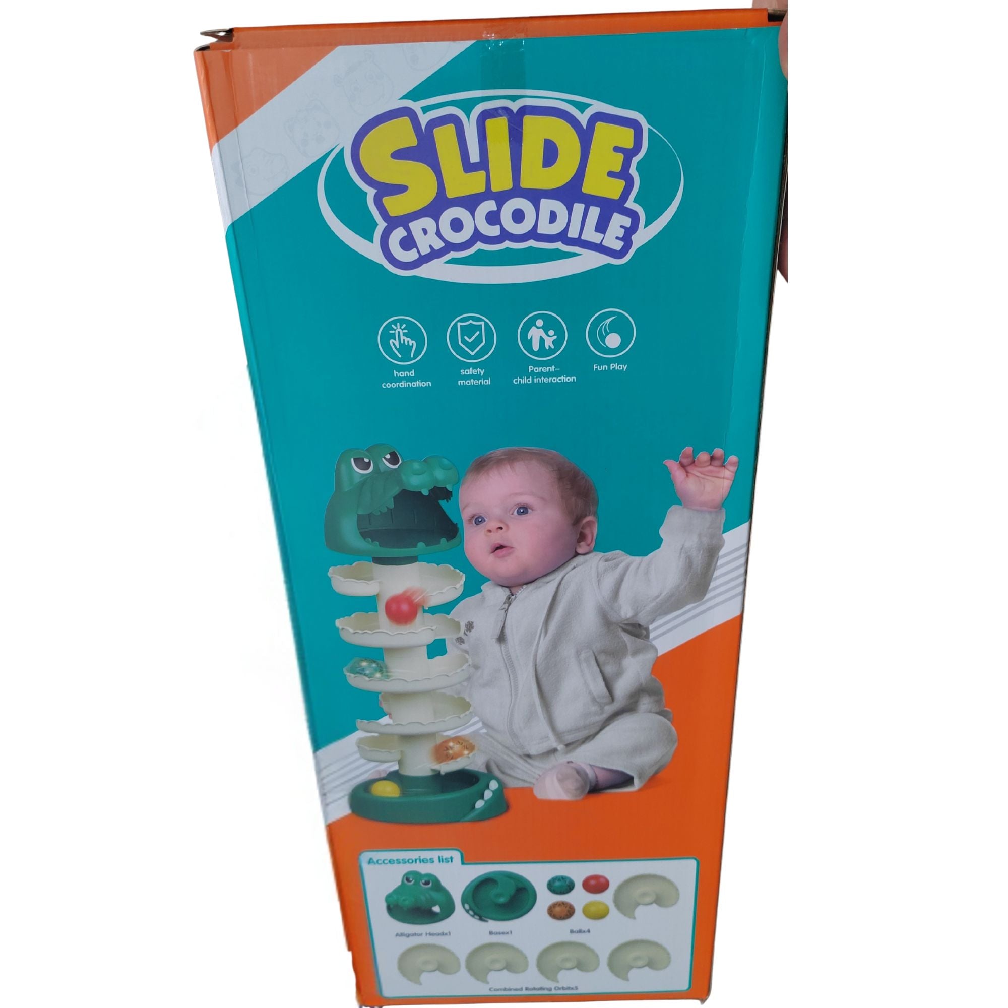 Torre de Pelotas para Bebé Tobogán Espiral Cocodrilo