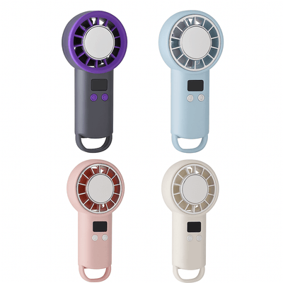 Ventilador Portátil con Pantalla Digital Recargable con Clip