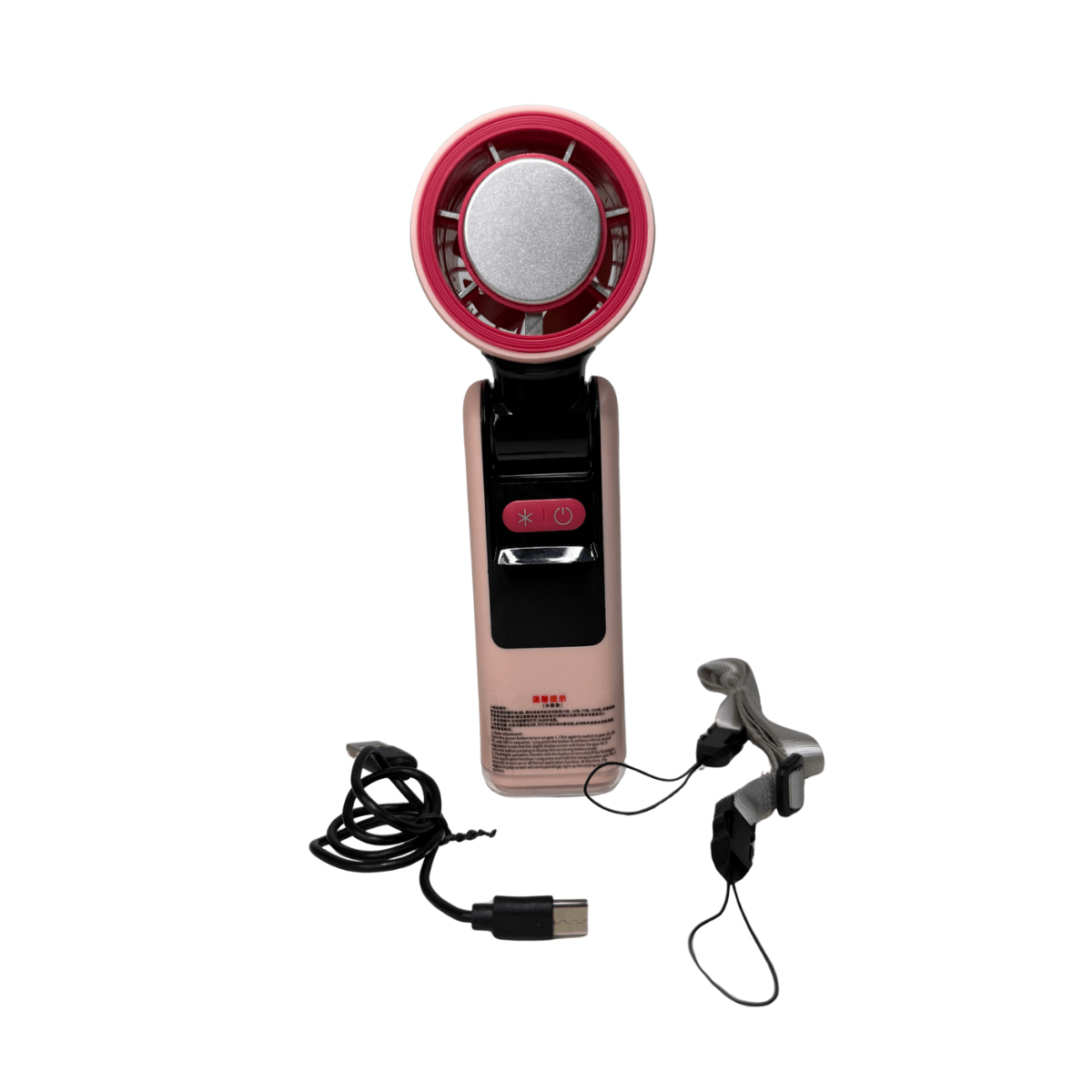 Ventilador Portátil con Pantalla Digital y Linterna LED