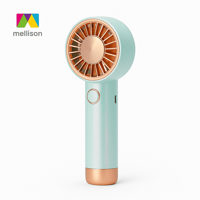 Ventilador Portátil de Mano 3 Velocidades Recargable con Luz RGB