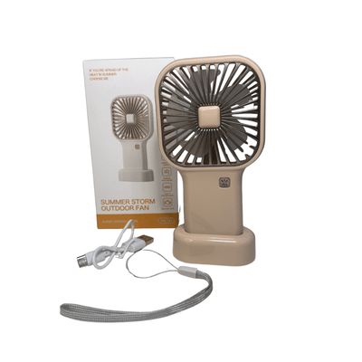Ventilador Portátil Recargable de Mano y Escritorio USB MS - 121