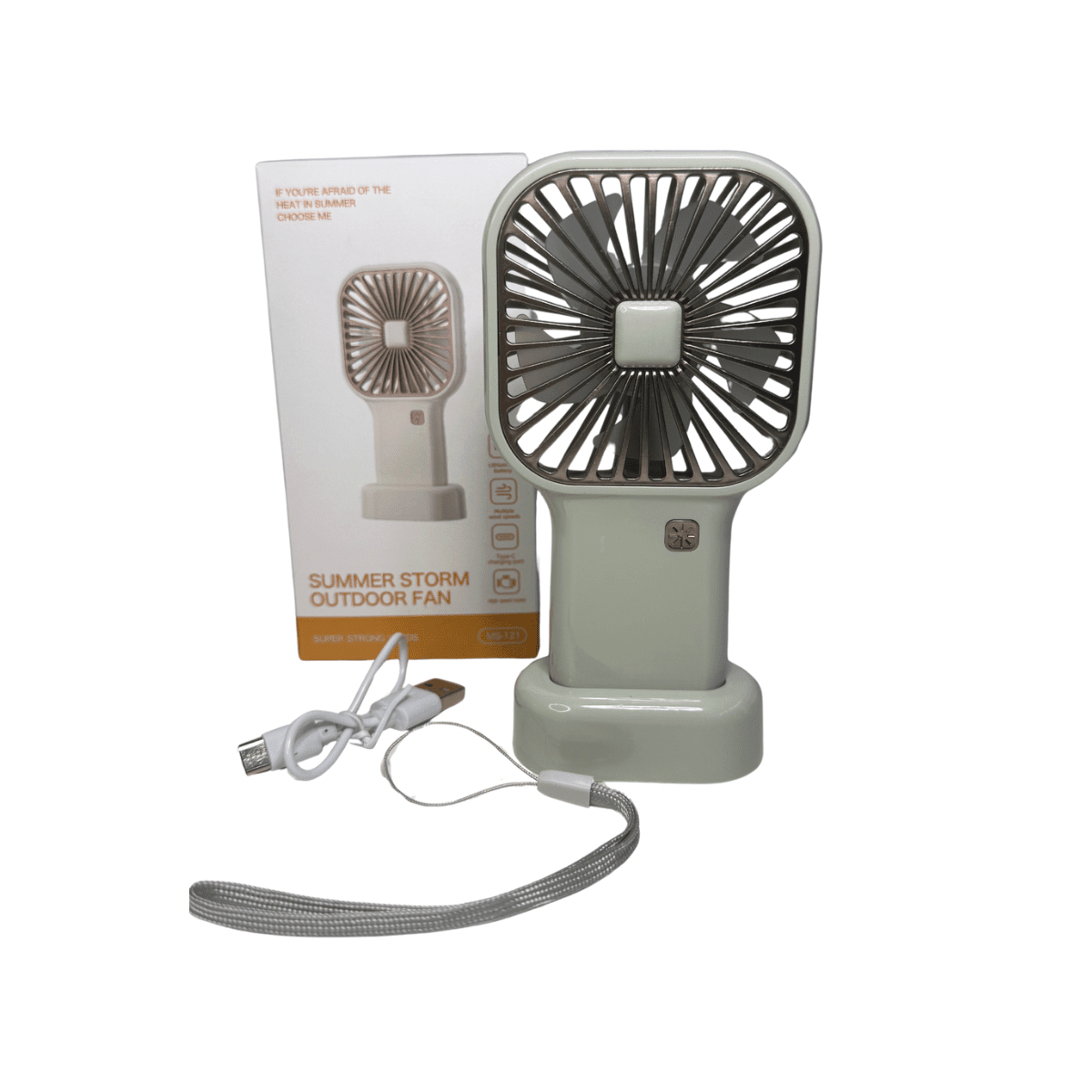 Ventilador Portátil Recargable de Mano y Escritorio USB MS - 121