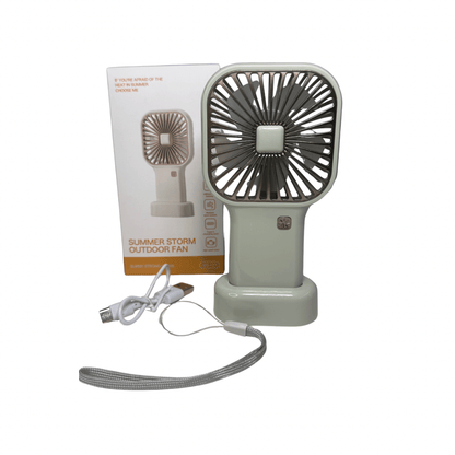 Ventilador Portátil Recargable de Mano y Escritorio USB MS - 121